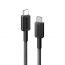 كابل من USB فئة C إلى USB فئة C انكر 322 مضفر، 90 سم، اسود -A81F5H11