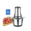 Sokany Mini Wonder Chopper, 800 Watt, 3Litres, Black and Silver- LB7005A, with Gift Bag