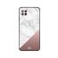 Moreau Laurent White Marble Brown Bottom Matt Pattern Printed Back Cover for Huawei Nova 7i