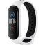 Breathable Silicone Sport Strap for Xiaomi Mi Band 5/Mi Band 6 Smartwatch (White & Black)
