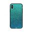 Blue Shiny Design Pattern Printed Back Cover for Apple iPhone X