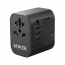Anker 312 Wall Charger, 30 Watt, 3 USB Ports and AC Outlet, Black - A9212k11