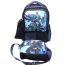 Gharibo Bags School Backpack With Lunch Bag and Pencil Case for Boys, Batman Pattern - Black and Blue