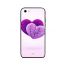 جراب ظهر بطبعة قلوب وعبارة Love You لابل ايفون 5S