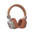 Sodo Over-Ear Wireless Headphones, Brown and Silver -SD-1003