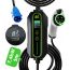 EVPLUG Type 1 Electric Car Charging Cable, 32A, 7.4kW - Black and White