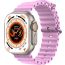 T900 Ultra 3 Smart Watch, 2.09 Inch - Dark Silver Case and Pink Strap