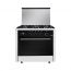 Fresh Professional Style Gas Cooker, 5 Burners,  Stainless Steel and Black - 500008130