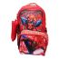 Gharibo Bags School Backpack With Lunch Bag and Pencil Case for Boys, Spider Man Pattern - Red