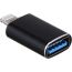 Joyroom Lightning to USB OTG Adapter, Black - KX 3122