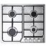 Elba Gas Hob, 60cm, 4 Burners, Stainless Steel - ENF60-444XD