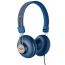 House of Marley Positive Vibration 2 On Ear Wired Headphones With Microphone, Denim- EM- JH121-DN