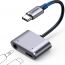 Ugreen 2 In 1 USB-C to USB-C and Audio Adapter, Silver - CM231-60164