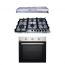 Purity Gas Built-in Hob, 90cm, 6 Burners, Stainless Steel - HPT904S, with PIATTA Island Hood, 90 CM, and Built-in Gas Oven with Grill, 65 Liters - OPT601GG