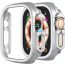 Compatible with Apple Watch Ultra 49mm Hard PC Case Cover Resistant Impact Shockproof Protective All-Around Edge Protective PC Hard Bumper Cover Face for Apple Watch Ultra 49mm (Silver)