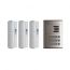 Auta Outdoor Intercom, 3 Lines, Silver and White - 749703