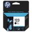 HP 123 Ink Cartridge, Black- F6V17AE