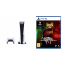 Sony PlayStation 5, 1 Wireless Controller, White - CFI-1016A01 MEE, with Stray for PlayStation 5