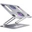 Adjustable Laptops Stand with Fan - Silver