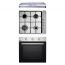 Purity Gas Built-in Hob, 60cm, 4 Burners, Stainless Steel - P601X, with PIATTA Island Hood, 60 CM, and Built-in Gas Oven with Grill, 65 Liters - OPT601GG