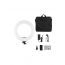 LED Ring Light with Phone Holder, Black and White - D7921UK-1-C