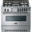 Franke Gas Cooker with Electric Oven, 5 Burners, Stainless Steel - FCK965TCGMGXSC