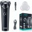 VGR Rechargeable Shaver, Wet and Dry, Black - V-319