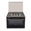 Fresh Hammer Digital Gas Cooker, 5 Burners, Black and Silver - 16937