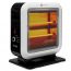 Fresh Electric Heater, 3 Candles, 1200W, Black and White - 2D