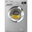 Zanussi Front Loading Automatic Washing Machine, 8 KG, Silver - ZWF81240SX