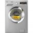 Zanussi Front Loading Digital Washing Machine, 7 KG, Silver - ZWF7040SX