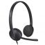 Logitech On-Ear Wired Headphone, Black - EMEA H340 