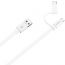 Huawei 2 In 1 Micro USB and Type-C USB Cable, 1.5 Meters, White - CP55S 