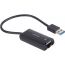 IeTop USB-A to USB-C Adapter and Ethernet to USB-A Adapter, 20 Centimeters, Black - Kx2158