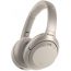 Sony WH-1000XM4 Wireless Headphones with Microphone, Silver - WH-1000XM4 S