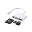 Joyroom 4 In 1 OTG Card Reader, White- S-H142