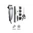 Kemei Corded Electric Hair Clipper and Trimmer, Silver and Black - KM-4639