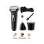 Kemei Multifunction Rechargeable Electric Shaver, Black - KM-6558