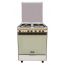 Kiriazi Gas Cooker 4 Burners, Silver - 6400 SS