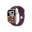 Apple Watch Series 10 42mm, Rose Gold Case With Plum Strap