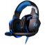 Kotion Wired Over-Ear Gaming Headphones with Microphone, Black Blue - G2000