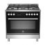 La Germania Freestanding Digital Gas Cooker, 5 Burners, Stainless Steel, 90 cm - TUS95C81BX