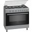 Bosch Gas Cooker 5 Burners, Stainless Steel- HGI1A8R50I