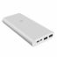 Xiaomi Mi 3 Wired Power Bank, 10000 mAh, 2 USB-A Ports - Silver