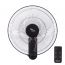 Mienta Wall Fan, 18 Inch, with Remote Control, Black- WF50238A