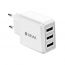 شاحن بـ 3 منافذ USB ديفيا سمارت سيريز- ابيض