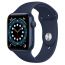 Apple Watch Series 6, 44mm, Fluoroelastomer Band, Blue