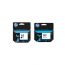 HP Set of Black and Tri-Color Ink Cartridges, Pack of 2 - 123