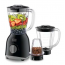 Black + Decker Blender with Extra Jar and Grinder, 400 Watt, Black - BX365PR-B5
