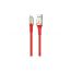 Borofone Bending Resistance Lightning Charging Cable, 1.2M, Red - BU7